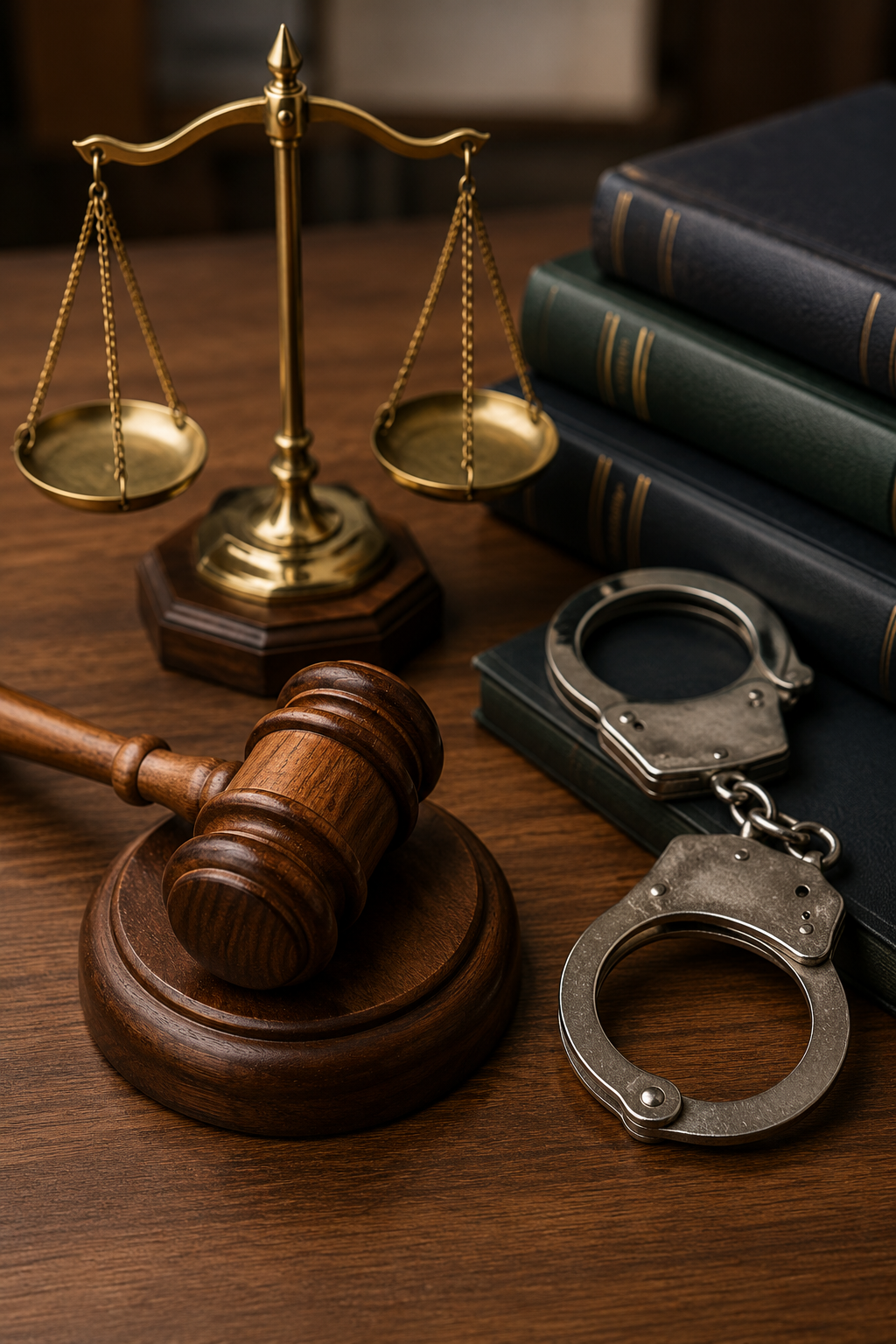 Attorney in courtroom